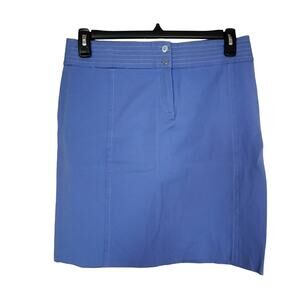 J. McLaughlin Blue Mini Pencil Skirt Resort Wear